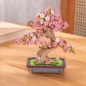 Kit « Book Nook » Bonsaï de Sakura : Cerisier en fleurs [Kit à construire, 263 pièces]