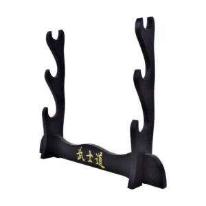 Support de table en bois pour 3 Katanas
