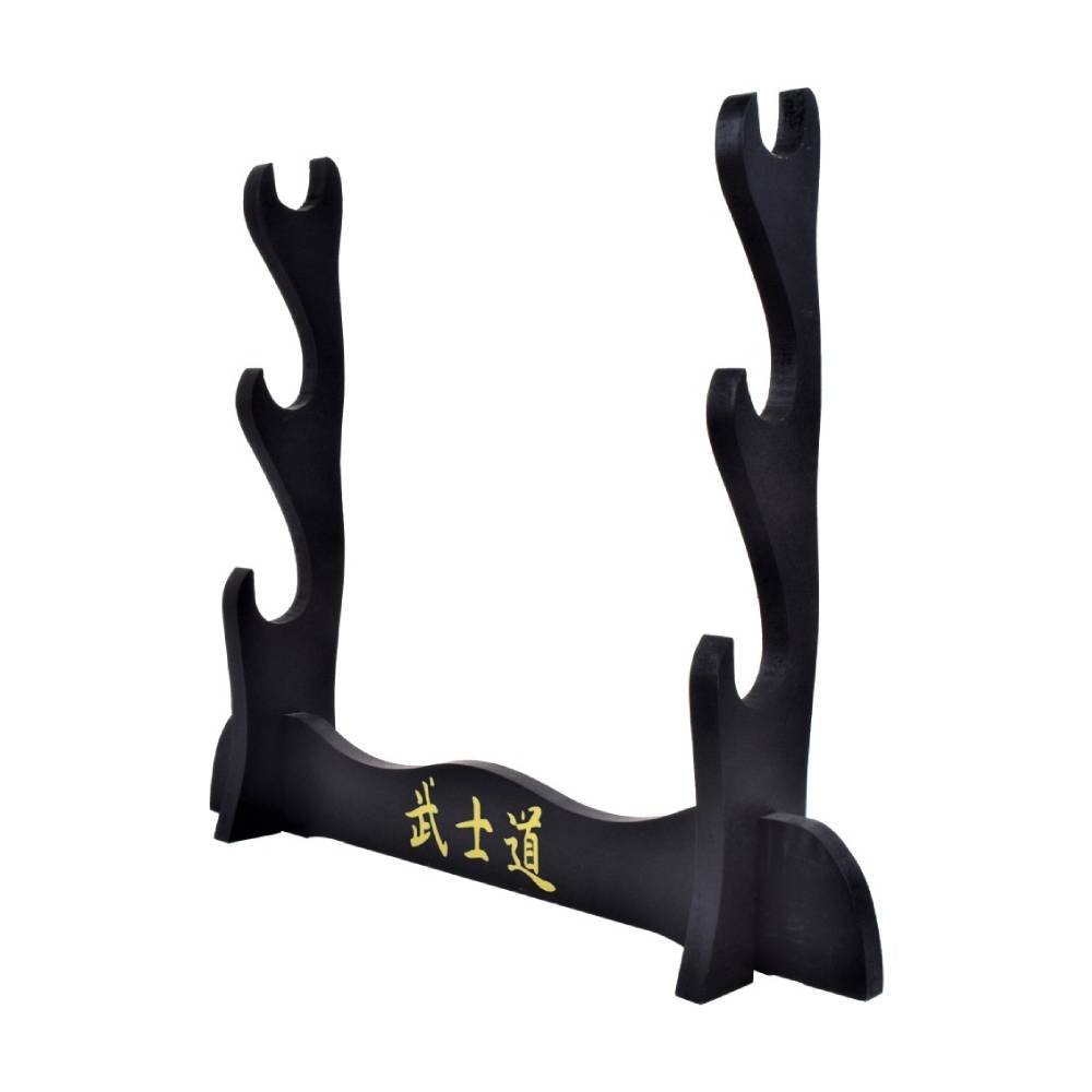 Support de table en bois pour 3 Katanas