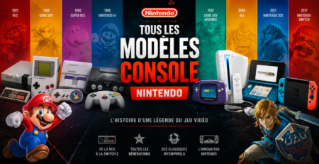 Lire la suite à propos de l’article Tous les modèles de consoles Nintendo : guide complet de 1977 à la Switch 2