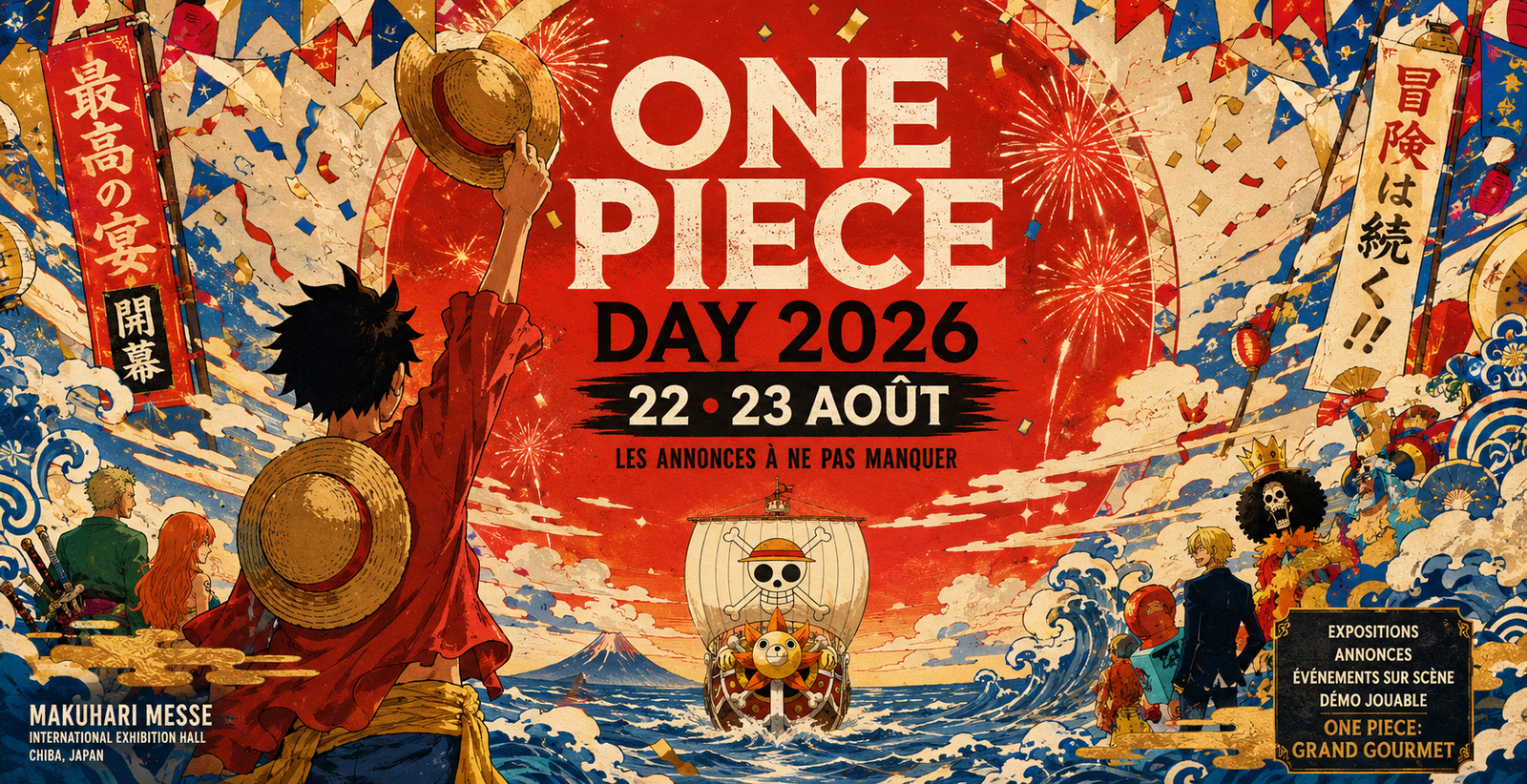 You are currently viewing Official One Piece Day : histoire, programme et tout ce qu&rsquo;il faut savoir sur l&rsquo;événement annuel ultime des fans
