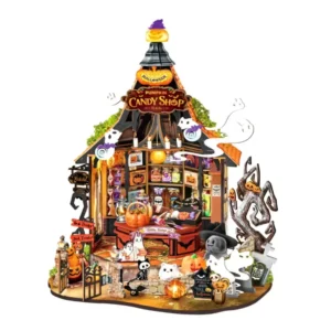 Kit « Book Nook » Haunted Candy House avec éclairage Led Intégrée [364 pièces]