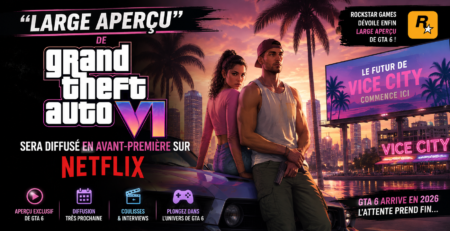 Lire la suite à propos de l’article GTA 6 sur Netflix le 27 août 2026 : tout savoir sur le « large aperçu » en avant-première mondiale