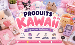 Produits Kawaii : peluches, papeterie et accessoires Hello Kitty, Kuromi et Sanrio