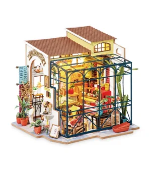 Kit « Book Nook » Emily&rsquo;s Flower Shop avec éclairage Led Intégrée [Kit à construire, 206 pièces]
