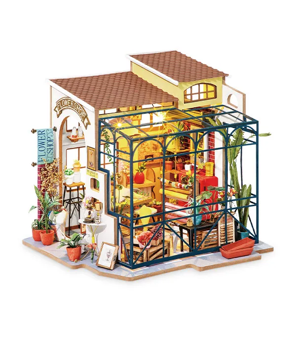 Kit "Book Nook" Emily s Flower Shop avec éclairage