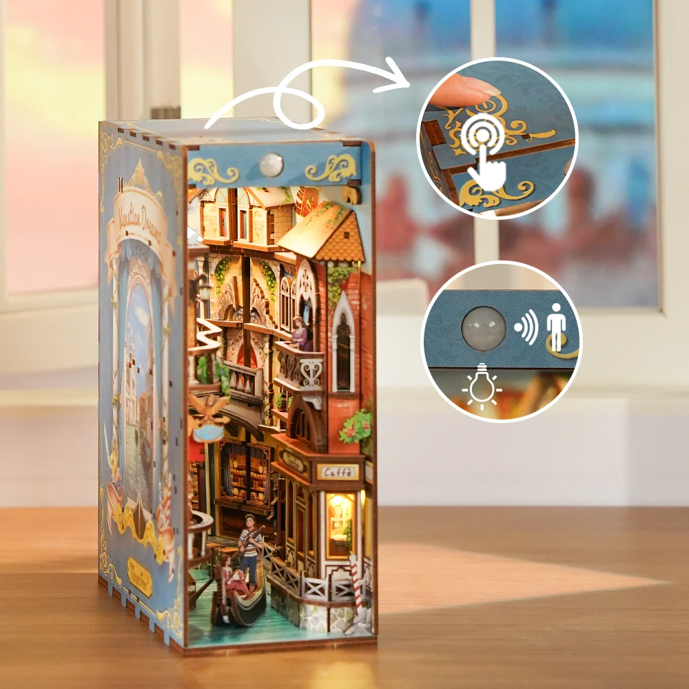 Kit "Book Nook" Venetian Dreams avec éclairage Led Intégrée – Image 5