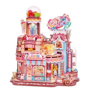 Kit « Book Nook » L&rsquo;atelier de bonbons avec éclairage Led Intégrée
