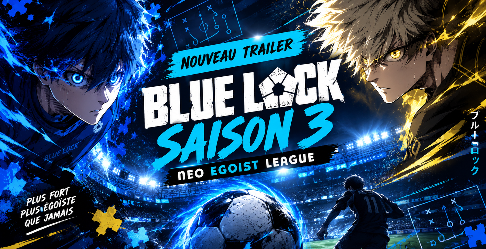 You are currently viewing Blue Lock saison 3 : tout savoir sur Neo Egoist League — trailer, date de sortie et arc adapté