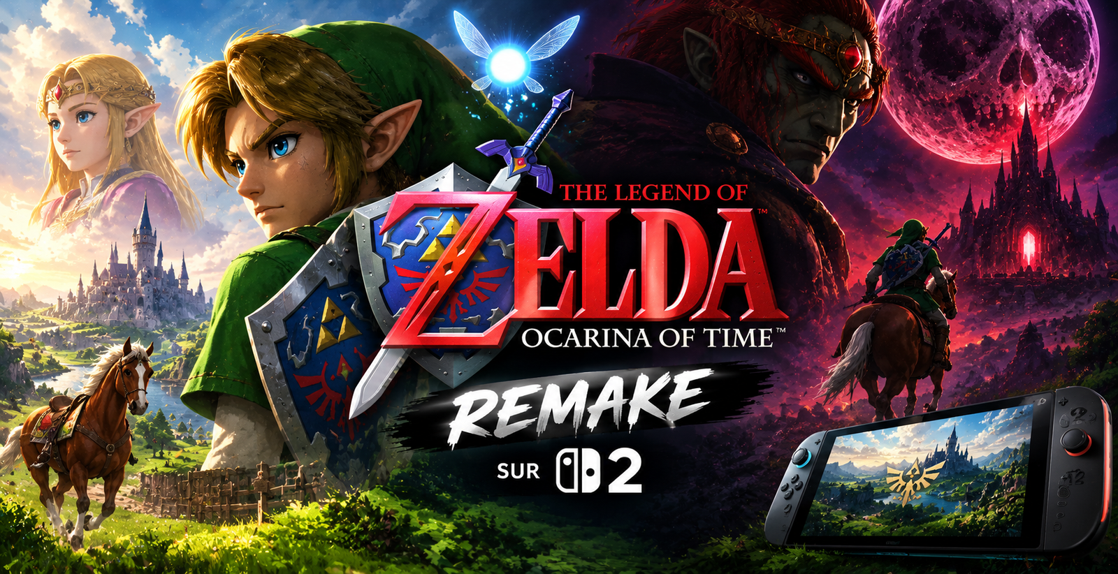 Vous consultez actuellement Zelda Ocarina of Time remake Switch 2 : date de sortie, nouveautés et tout ce qu&rsquo;on sait
